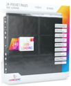 Gamegenic 24-Pocket Sideloading Pages 10 pcs pack Black