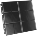Gamegenic 24-Pocket Sideloading Pages 10 pcs pack Black - Image 2