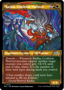 Radha, Coalition Warlord (SHOWCASE) single card from Magic the Gathering