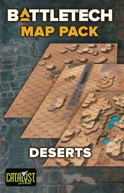 Battletech: Map Set Grasslands / Desert | Chaos Cards