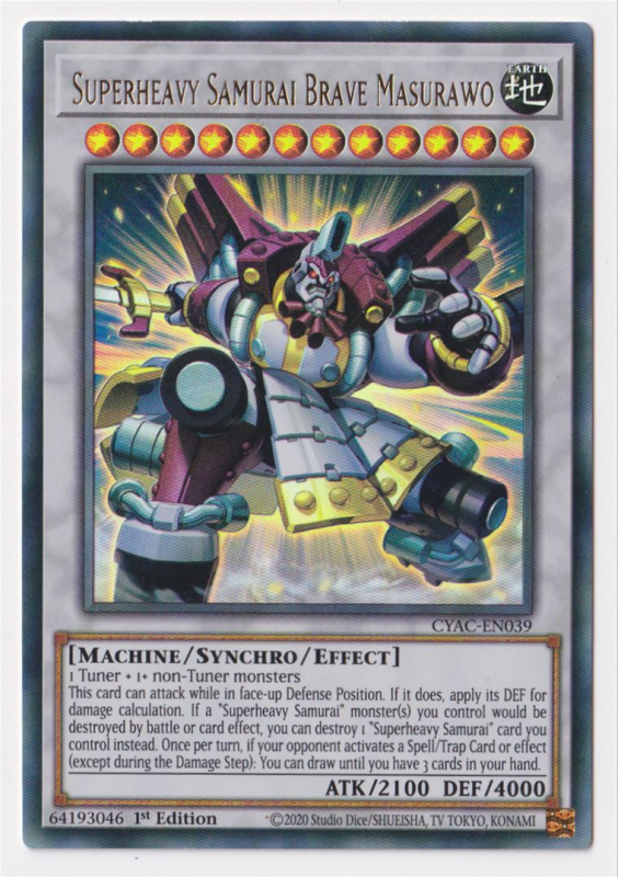 Superheavy Samurai Brave Masurawo (Ultra Rare) : CYAC-EN039 - Yu-Gi-Oh!  Single Card