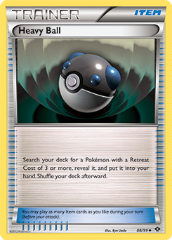 Heavy Ball (REVERSE HOLO) 88/99 - single card from Pokemon TCG