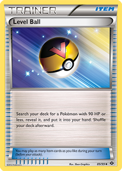 Level Ball (REVERSE HOLO) 89/99 - single card from Pokemon TCG