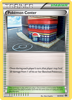 Pokemon Center (REVERSE HOLO) 90/99 - single card from Pokemon TCG
