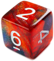 Gamegenic Galaxy Series - Mars RPG Dice (7pcs) - Image 3