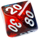 Gamegenic Galaxy Series - Mars RPG Dice (7pcs) - Image 6