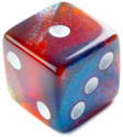 Gamegenic Galaxy Series - Mars D6 Dice Set 16mm (12pcs) - Image 2