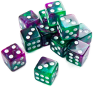 Gamegenic Galaxy Series - Aurora D6 Dice Set 16mm (12pcs) - Image 3
