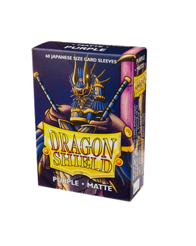 Dragon Shield Japanese Size Card Sleeves - Matte Purple (60 Sleeves)