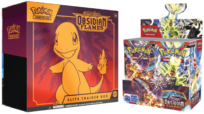 Pokemon Scarlet & Violet Obsidian Flames: Combo (Booster Box & Elite Trainer) Pokemon Scarlet & Violet Obsidian Flames: Combo (Booster Box & Elite Trainer)