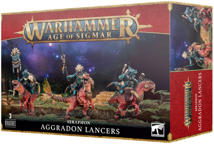 Warhammer Age of Sigmar : Seraphon Aggradon Lancers