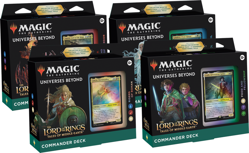 Magic the Gathering: Lord of the Rings: Tales of Middle-Earth - Commander Deck Set of 4 Decks