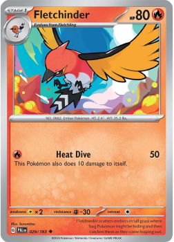 Fletchinder single card from POKEMON TCG