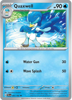 Quaxwell single card from POKEMON TCG