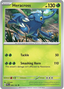 Heracross single card from POKEMON TCG