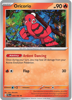 Oricorio single card from POKEMON TCG