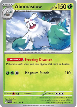 Abomasnow single card from POKEMON TCG