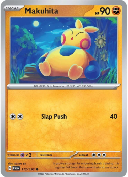Makuhita single card from POKEMON TCG