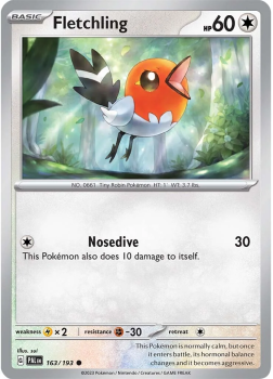 Fletchling single card from POKEMON TCG