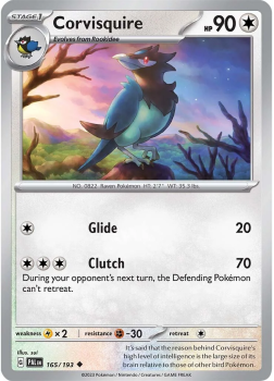 Corvisquire single card from POKEMON TCG