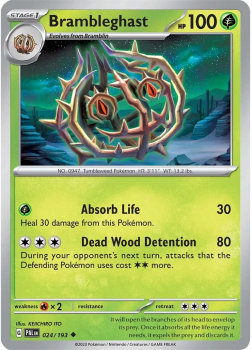 Brambleghast single card from POKEMON TCG