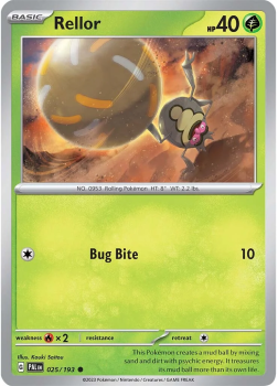 Rellor single card from POKEMON TCG