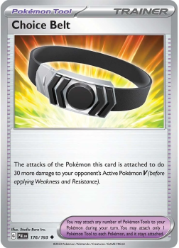 Choice Belt single card from POKEMON TCG