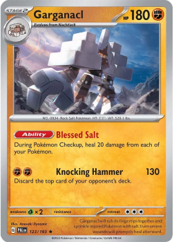 Garganacl single card from POKEMON TCG