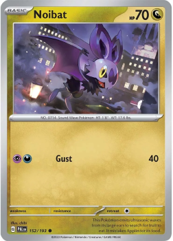 Noibat single card from POKEMON TCG