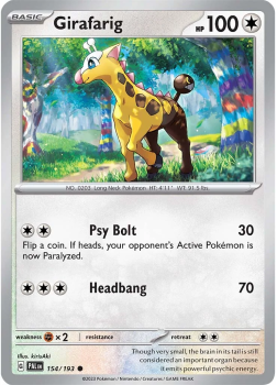 Girafarig single card from POKEMON TCG