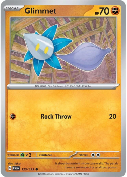 Glimmet single card from POKEMON TCG