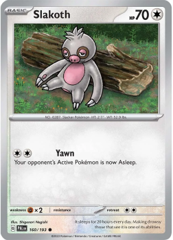 Slakoth single card from POKEMON TCG