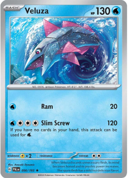 Veluza single card from POKEMON TCG