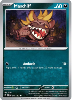 Maschiff single card from POKEMON TCG