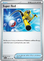 Pokemon - Super Rod 188/193 - Paldea Evolved - Tarjeta Holográfica Inversa - Lámina De Aluminio