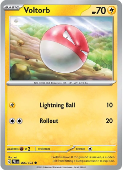 Voltorb single card from POKEMON TCG