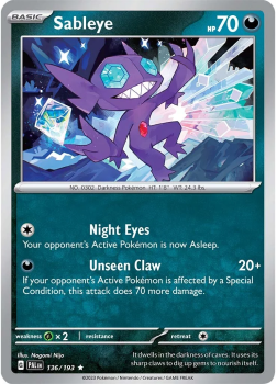Sableye single card from POKEMON TCG