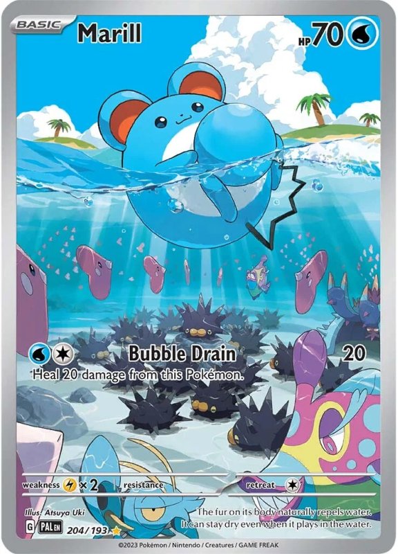 Marill : SCARLET AND VIOLET - PALDEA EVOLVED 204/193 - Pokemon Single Card