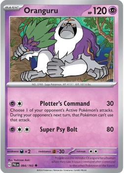 Oranguru single card from POKEMON TCG