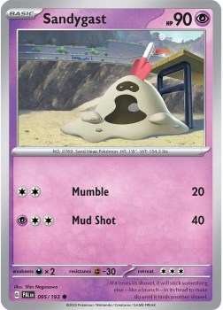 Sandygast single card from POKEMON TCG