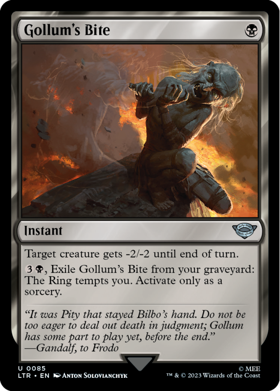 Gollum's Bite (FOIL) 0085 LORD OF THE RINGS TALES OF MIDDLEEARTH