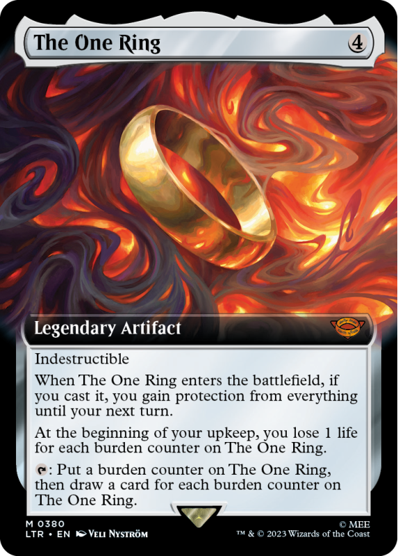 The One Ring (EXTENDED) 0380 LORD OF THE RINGS TALES OF MIDDLEEARTH Magic the Gathering The One Ring (EXTENDED) 0380 LORD OF THE RINGS TALES OF MIDDLEEARTH Magic the Gathering