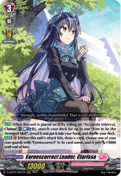 Earnescorrect Leader, Clarissa (RRR) single card from Cardfight!! Vanguard