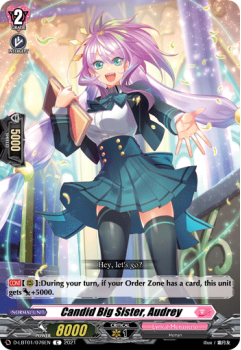 Candid Big Sister, Audrey (C) single card from Cardfight!! Vanguard