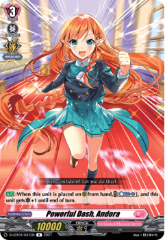Powerful Dash, Andora (R) single card from Cardfight!! Vanguard