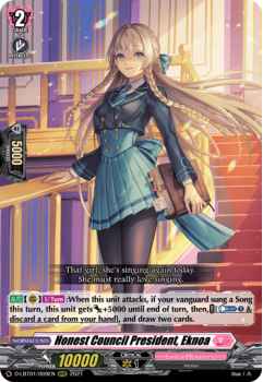 Honest Council President, Eknoa (RRR) single card from Cardfight!! Vanguard