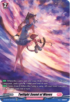 Twilight Sound of Waves (SP) single card from Cardfight!! Vanguard