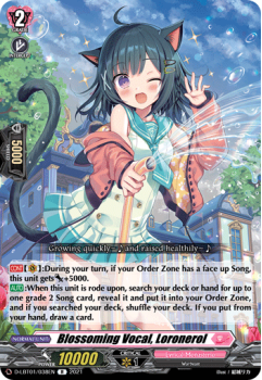 Blossoming Vocal, Loronerol (R) single card from Cardfight!! Vanguard