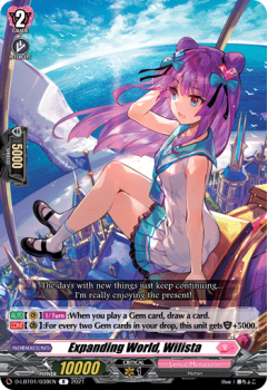 Expanding World, Wilista (R) single card from Cardfight!! Vanguard