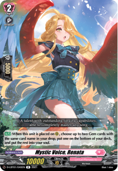 Mystic Voice, Renata (R) single card from Cardfight!! Vanguard